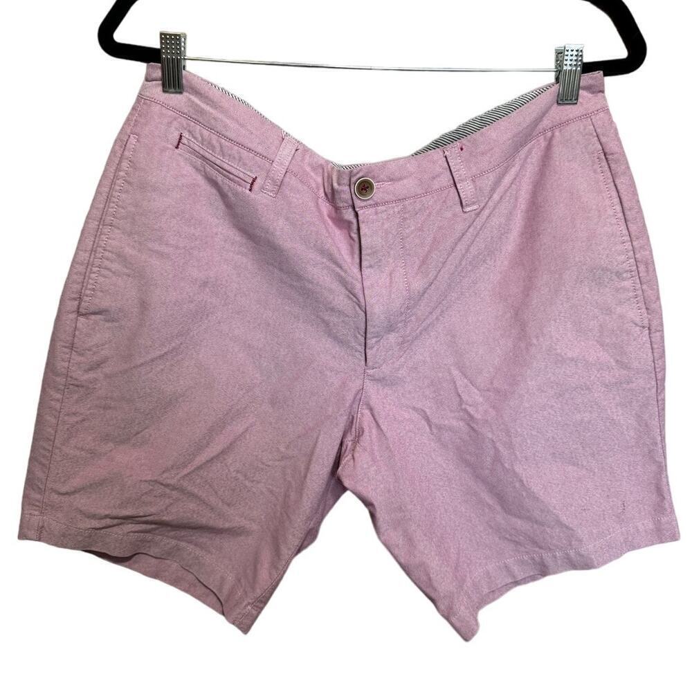 UnTuckit Chino Shorts In Pink/Red Size 34